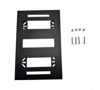 Wlinfetity Plaque de montage pour système MODbox - Fixation de boîte à outils demi-largeur en acier, noir, pour lit de camion et garage, pour plaque de base robuste pour connexion de modules
