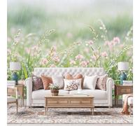 WLLDDDIU Papier Peint Mural Mural Autoadhésif, Papier Peint Photo Doux en Prairie de Prairie, Affiche Autocollante, Film Vinyle Amovible Imperméable pour Salon Mur Caractéristique 240×160Cm (94