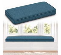 WLXFF Coussin de Banc 5 cm, Velours Côtelé, Déhoussable et Antidérapant | La mousse haute densité 50D de 5 cm offre une assise ferme et résiliente pour les repas, la lecture ou le piano au quotidien