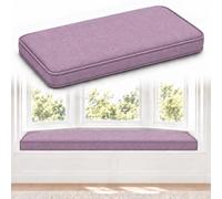 WLXFF Coussin de Banc 5 cm, Velours Côtelé, Déhoussable et Antidérapant | La mousse haute densité 50D de 5 cm offre une assise ferme et résiliente pour les repas, la lecture ou le piano au quotidien