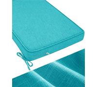 WLXFF Coussin de Banc 50D, Assise Antidérapante avec Housse Lavable en Lin | Base à picots en caoutchouc et deux sangles de fixation pour aider le coussin de banc à rester stable au quotidien chez vous
