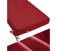 WLXFF Coussin de Banc 50D, Assise Antidérapante avec Housse Lavable en Lin | Base à picots en caoutchouc et deux sangles de fixation pour aider le coussin de banc à rester stable au quotidien chez vous