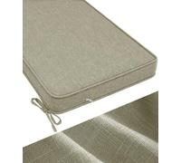 WLXFF Coussin de Banc 50D, Assise Antidérapante avec Housse Lavable en Lin | Base à picots en caoutchouc et deux sangles de fixation pour aider le coussin de banc à rester stable au quotidien chez vous