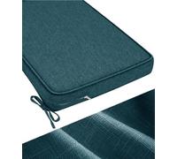 WLXFF Coussin de Banc 50D, Assise Antidérapante avec Housse Lavable en Lin | Base à picots en caoutchouc et deux sangles de fixation pour aider le coussin de banc à rester stable au quotidien chez vous