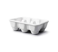 WM Bartleet & ‿Sons 1750 Boîte de Rangement en Porcelaine 6 œufs pour réfrigérateur ou Plan de Travail de Cuisine Blanc