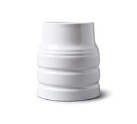 WM Bartleet & Sons 1750 Grand Pot de Rangement Traditionnel en Porcelaine Style baratte 16 cm - Blanc, Taille Unique