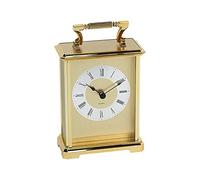 Wm.Widdop - Pendulette-réveil avec Chiffres Romains, dorée