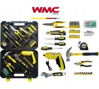 WMC Kit d'outils 110 pièces Clés à molette Tournevis Embouts