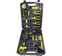 WMC TOOLS Kit d'outils professionnel de 59 pièces avec perceuse, pince, pince universelle, clé à molette, marteau de clous de