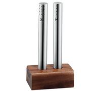 Set salière et poivrier, avec socle en acacia, WMF