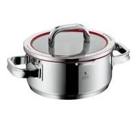 WMF Marmite Function 4 20 cm – inox Cromargan, avec couvercle en verre, 2,5 l, rouge