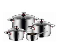 WMF Batterie de cuisine QUALITY ONE – ensemble de 4 pièces, argent, acier inoxydable