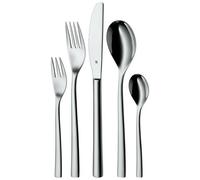 WMF Ménagère Palermo 30 pièces acier inoxydable Cromargan poli pour 6 personnes, couteau monobloc