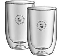 WMF Barista Latte Macchiato 0951722040 Service à café 2 verres en verre résistant à la chaleur à double paroi Design élégant sans condensation Passe au lave-vaisselle
