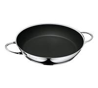 WMF Ceradur poêle/poêle de service professionnelle 28 cm induction, revêtement en acier inoxydable Cromargan, revêtement céramique, poignée en acier inoxydable, va au four
