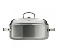 Wmf - Cocotte Ronde En Acier Émaillé 28cm Platinium - 0514425290