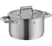 WMF Comfort Line Marmite à induction avec couvercle en verre et graduation en acier inoxydable Cromargan mat 20 cm 3,3 l