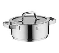 WMF Compact Cuisine marmite grande 20 cm, couvercle en verre, marmite à viande induction 3,3 l, acier inoxydable poli Cromargan, graduation interne, empilable, non revêtu