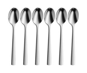 WMF Corvo Ensemble de cuillères à Expresso 6 pièces, 10,5 cm, cuillère à Expresso Cromargan Protect en Acier Inoxydable Mat, Petites cuillères résistantes aux Rayures, lavables au Lave-Vaisselle