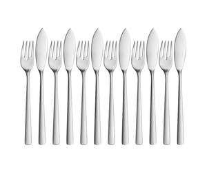 WMF Corvo Fischbesteck-Set, 12-teilig, Cromargan protect® 3201112839 4000530663344