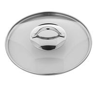 WMF Couvercle de casserole de 24 cm, couvercle en verre avec poignée ronde en métal, couvercle pour casseroles et poêles, verre résistant à la chaleur, passe au lave-vaisselle