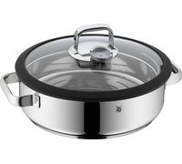 WMF Cuiseur vapeur avec couvercle en verre/bordures en silicone Vitalis 28cm rond 1743016040