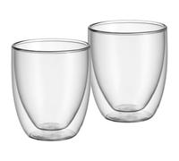 WMF culte verres à cappuccino à double paroi lot de 2, verres à double paroi 250 ml, effet flottant, verres thermiques, verre à thé résistant à la chaleur, verre à café