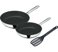 WMF Devil Bratpfannen-Set, 3-teilig, 24 cm + 28 cm + Pfannenwender 3201001278 4000530694508