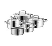 WMF Jeu de casseroles Comfort Line 5 pièces – Cromargan inox mat, induction, couvercles en verre