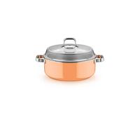 WMF Faitout avec couvercle en verre FUSINTEC MINERAL PRO 6ml/28cm Papaya Orange orange