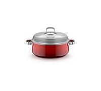 WMF Faitout avec couvercle en verre FUSINTEC MINERAL PRO 6ml/28cm Passion Red rouge foncé