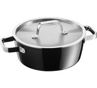 WMF Fusiontec Aromatic Bratentopf mit Deckel, 22 cm, Black 3201016673 4000530715111