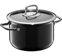 WMF Fusiontec Compact Kochtopf mit Glasdeckel, 22 cm, Black 3201111960 4000530734594