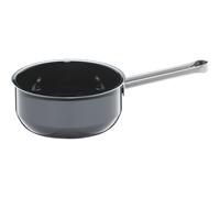 WMF Fusiontec Essential Casserole à manche 16 cm sans couvercle, petite casserole de 1,3 l, petite casserole à pâtes, casserole à induction, céramique high-tech, anti-rayures, non revêtu, gris,