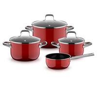 WMF Fusiontec Essential Pro, Topf-Set, 4-teilig, Passion Red 3201114237 4000530761323