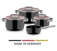 WMF Fusiontec Function Pro, ensemble de casseroles, 4 pièces, noir, référence 122532
