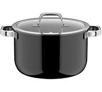 WMF Fusiontec Mineral Pro 0518665290 Faitout avec couvercle, 24 cm, matériau résistant aux rayures, convient à tous les types de feux, fabriquée en Allemagne, noire