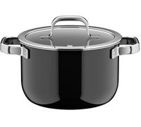 WMF Fusiontec Mineral Pro 0520025290 Faitout avec couvercle, 20 cm, matériau résistant aux rayures, convient à tous les types de feux, fabriquée en Allemagne, noire