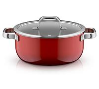 WMF Fusiontec Mineral Pro, Bratentopf mit Deckel, 24 cm, Passion Red 3201114101 4000530759962