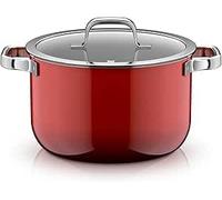WMF Fusiontec Mineral Pro, faitout avec couvercle, 24 cm, matériau anti-rayures, faitout à induction, convient à tous les feux, fabriqué en Allemagne, Rouge Passion, 0519555290