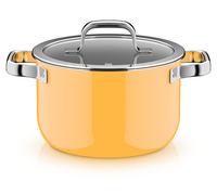 WMF Fusiontec Mineral Pro, Kochtopf mit Deckel, 20 cm, Mango Yellow 3201114162 4000530760586