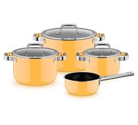 WMF Fusiontec Mineral Pro, Topf-Set, 4-teilig, Mango Yellow 3201114070 4000530759603