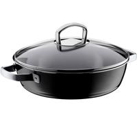 WMF Fusiontec Mineral Schmorpfanne mit Glasdeckel, 28 cm, Black 3201113709 4000530702746