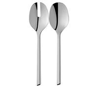 WMF Kineo couverts à salade acier inoxydable 25 cm, fourchette à salade, cuillère de service, Cromargan protector acier inoxydable poli, résistant aux rayures, va au lave-vaisselle