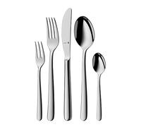 WMF Kult Plus Ménagère en acier inoxydable pour 6 personnes, Ménagère 30 pièces, Couteau à manche creux, Cromargan Protect poli, Résistant aux rayures, Passe au lave-vaisselle
