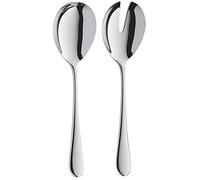 WMF Merit couverts à salade acier inoxydable 23,4 cm, fourchette à salade, cuillère de service, Cromargan protector acier inoxydable poli, résistant aux rayures, va au lave-vaisselle