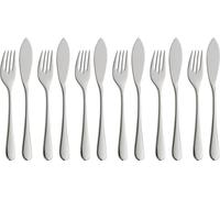 WMF Merit Fischbesteck-Set, 12-teilig, Cromargan protect® 3201112836 4000530652867