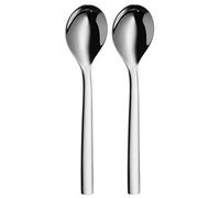 WMF Nuova cuillère à céréales lot de 2, 16,5 cm, cuillère à yaourt, cuillère à céréales Cromargan acier inoxydable, cuillère à café, cuillère à café polie, va au lave-vaisselle