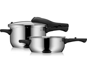 WMF Perfect One Pot Schnellkochtopf-Set, 22 cm, 4,5 und 3,0 Liter 1512000346 4000530725141