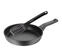 WMF Poêle à frire Permadur Premium induction 28 cm, avec spatule, revêtement en aluminium, manche en plastique avec protection contre les flammes
